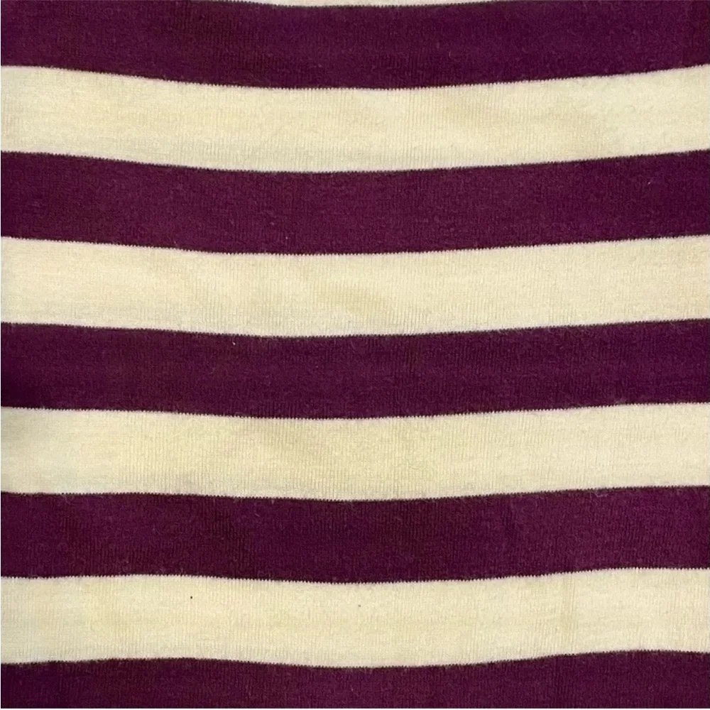 Baby Boden Striped Bodysuits Boys 6-12M 2 Piece Set Long Sleeves Mini Plum Navy - Picture 2 of 7